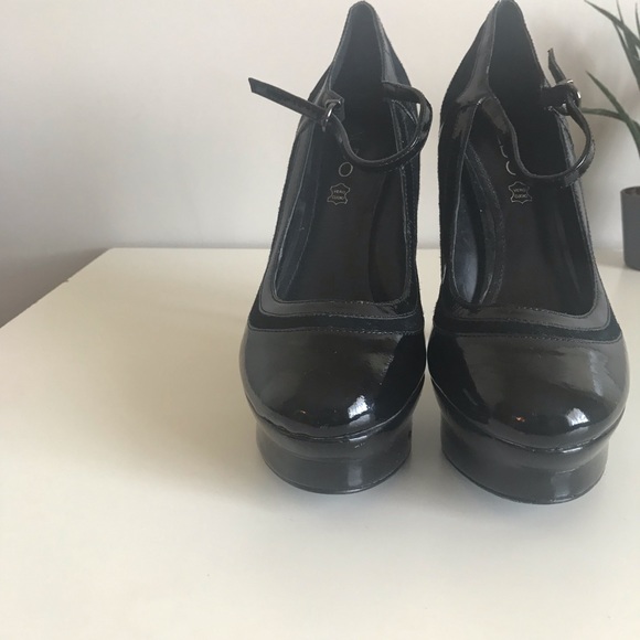 Platform Leather Heels - Picture 11 of 11